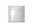 Pictogram, stainless steel/self-adhesive | Serafini