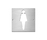 Pictogram, stainless steel/ screw fittin | Serafini