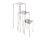 Skinny table, stainless steel | Serafini