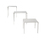 Skinny table, stainless steel | Serafini