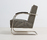 1930s tubular steel armchair with Art Deco fabric | ZEITLOS – BERLIN
