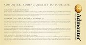 Admonter Admonter. Adding quality to your life.