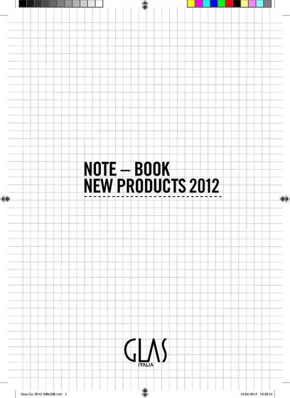 Glas Italia-NOTE - BOOK NEW PRODUCTS 2012-1