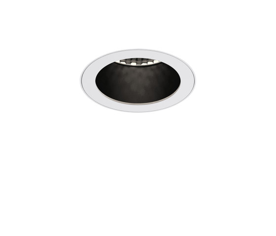 Pinhole Slimline Round Flush Fixed Fire Rated IP65 Matt White