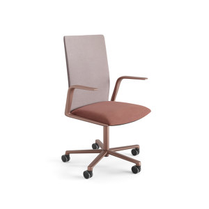 CHAIRS - FIVE-STAR BASE ON CASTORS