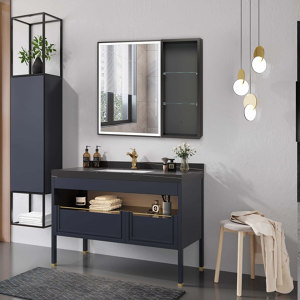 MIRRORS WITH SIDE CABINET