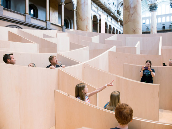 Maze At The National Building Museum | Installations | BIG / Bjarke Ingels Group