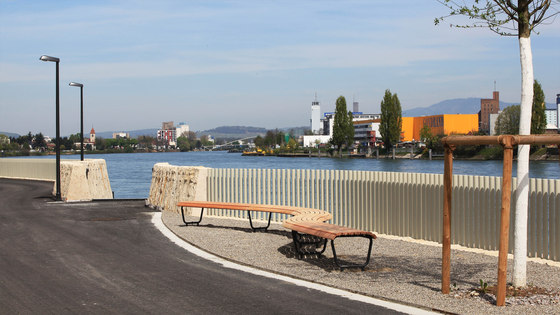 New Rhine promenade in St. Johann, Basel | Manufacturer references | BURRI