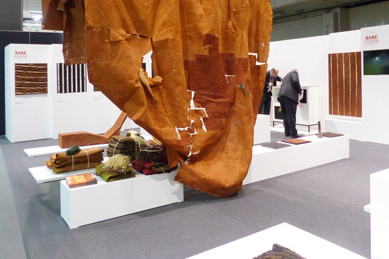 Special Exhibition Bark Cloth | IMM 2014 Cologne by Harry Hersche | Trade fair stands