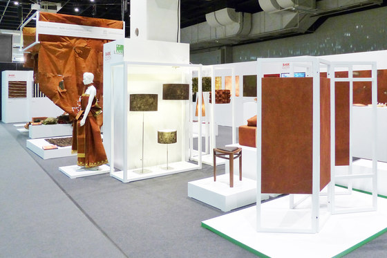 Special Exhibition Bark Cloth | IMM 2014 Cologne by Harry Hersche | Trade fair stands