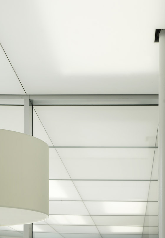 Light ceiling for forecourt and foyer of FBC office tower | Manufacturer references | Sefar