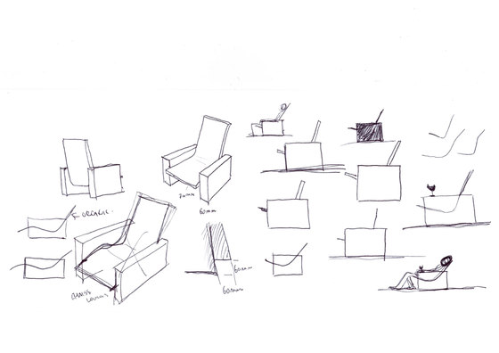 Lounge chair for HENRYTIMI by Keiji Takeuchi | Prototypes