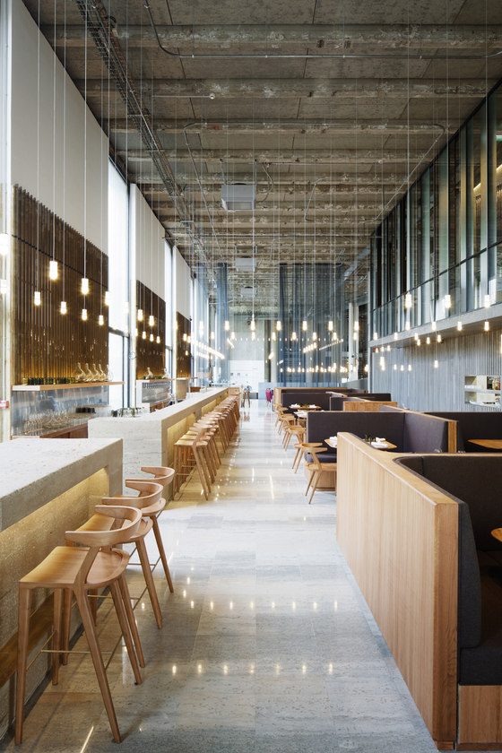 Les Grands Verres de Lina Ghotmeh Architecture | Intérieurs de restaurant