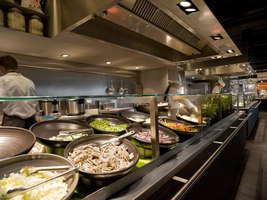 de Bijenkorf kitchen | Restaurant interiors | concrete