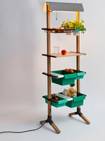 Sunday // Kitchen Grocery // Wood and bended steel  180 x 55 x 35 cm | Prototypes | Reinhard Dienes