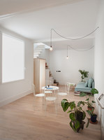 Plywood Trio Apartment In Madrid | Living space | BUJ+COLÓN Architects
