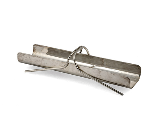 Silver plated grissini holder