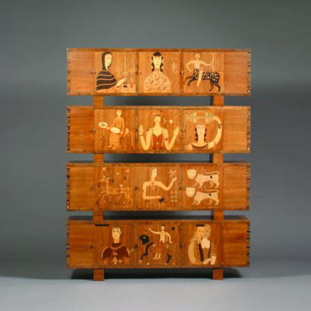 Marquetry cabinet