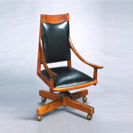 Walnut office chair