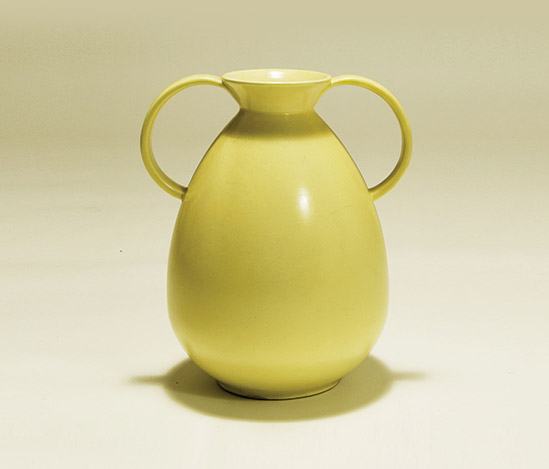 Glazed stoneware amphora