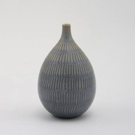 Blue onion vase
