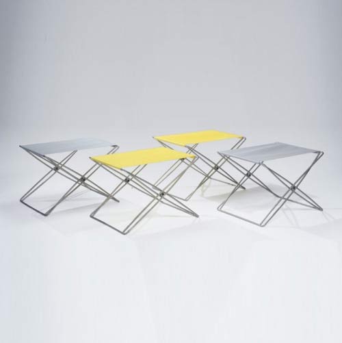 Four foldable stools