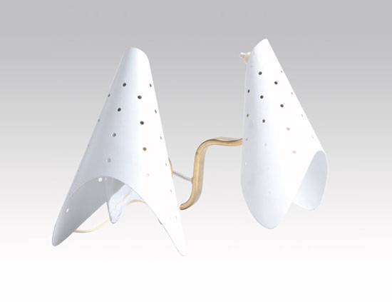 Cone table lamps, pair