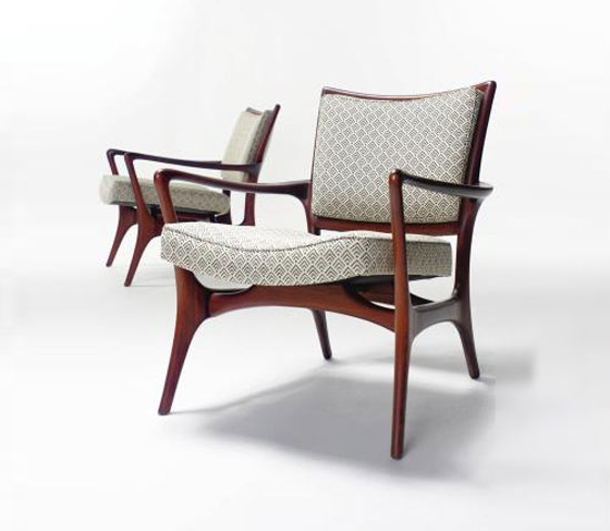 LOUNGE CHAIRS, Pair