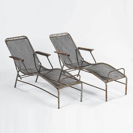 Pair of chaises longues