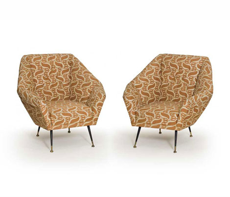 Pair of italian armchairs