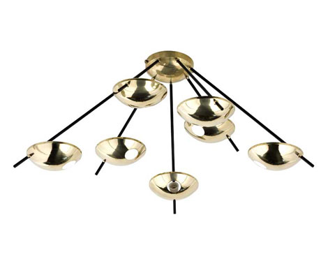 Brass ceiling lamp