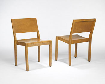 Side chairs, pair