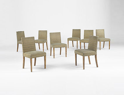 Dining chairs, set of eight