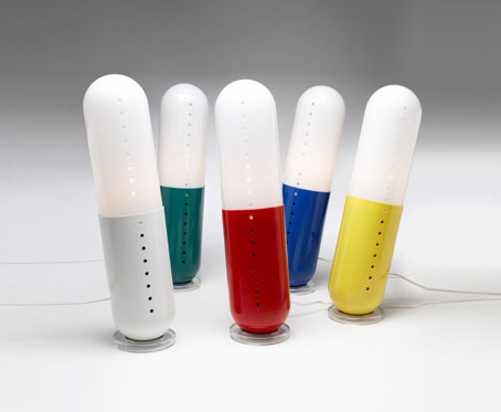 Pill lamps, set of five