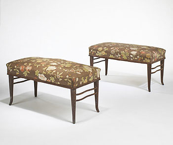 Benches, pair