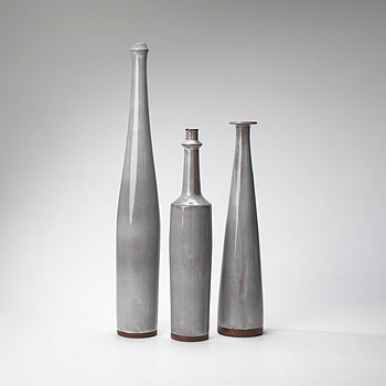 Tall bottles, set of three