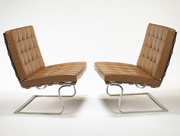 Tugendhat chairs, pair