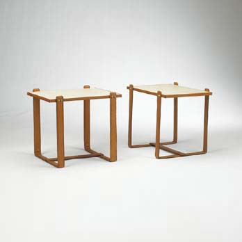 Side tables, pair