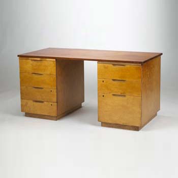Double pedestal desk