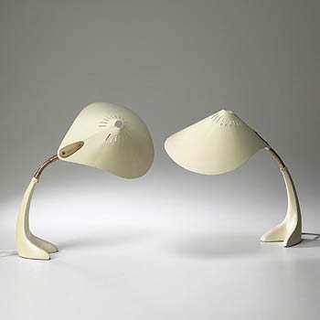 Table lamps, pair
