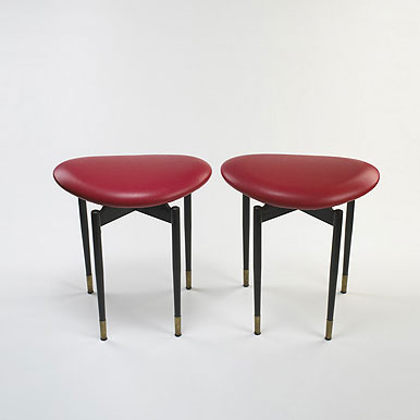 Stools from Lutrario Hall, pair