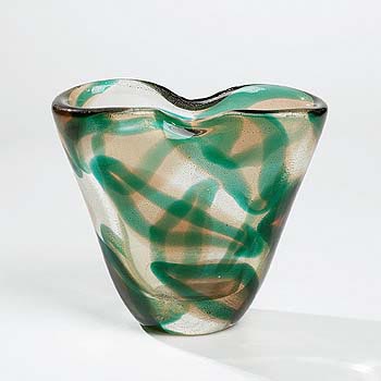 Macchie Ambra Verde vase