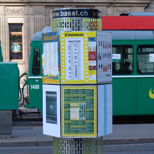 Small Advertising Pillar Basel