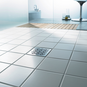 ACO ShowerDrain bathroom drain, square: Design gratings