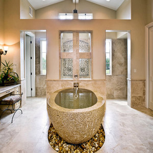 Oval Stone Bathtub
