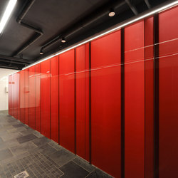 GM CABINMART® glass partition modules for sanitary areas