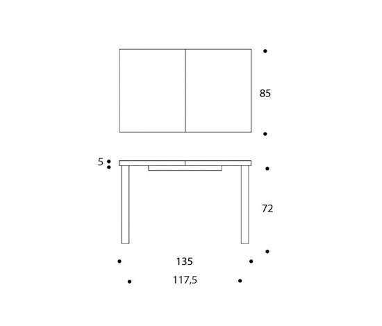 Aalto table extendable 97 | Tables de repas | Artek