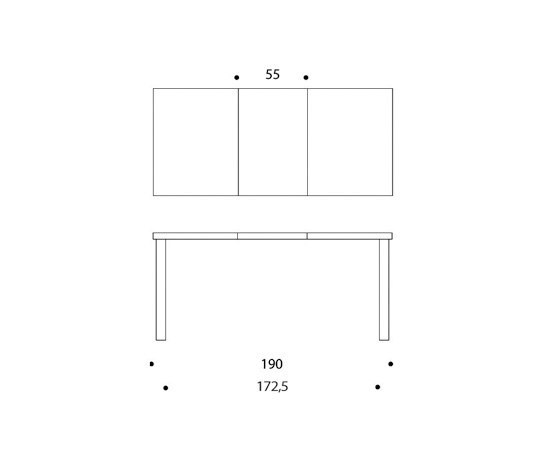 Aalto table extendable 97 | Esstische | Artek