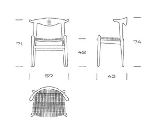pp505 | Cow Horn Chair | Sedie | PP Møbler
