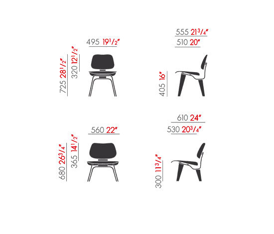 Plywood Group LCW Calf’s Skin | Armchairs | Vitra